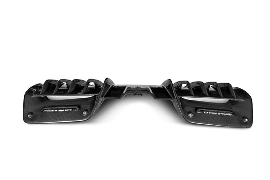 Ferrari SF90 Stradale & Spider 2021 2022 2023 2024 2025 with Aftermarket Parts - OEM 1:1 Style Replacement Rear Diffuser Pre-preg Carbon Fiber from Aero Republic