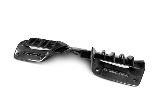 Ferrari SF90 Stradale & Spider 2021 2022 2023 2024 2025 with Aftermarket Parts - OEM 1:1 Style Replacement Rear Diffuser Pre-preg Carbon Fiber from Aero Republic