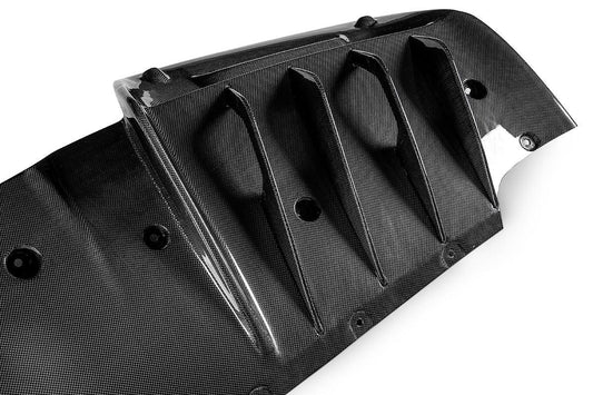 Ferrari SF90 Stradale & Spider 2021 2022 2023 2024 2025 with Aftermarket Parts - OEM 1:1 Style Replacement Rear Diffuser Pre-preg Carbon Fiber from Aero Republic