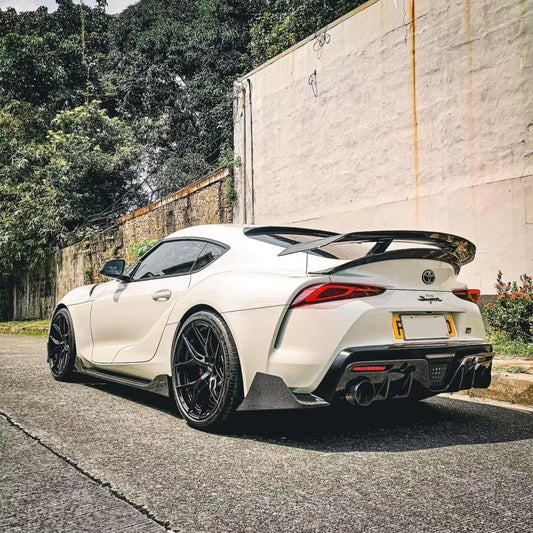 Aero Republic Carbon Fiber Rear Diffuser & Rear Canards AG Style For Toyota Supra A90 GR - Performance SpeedShop