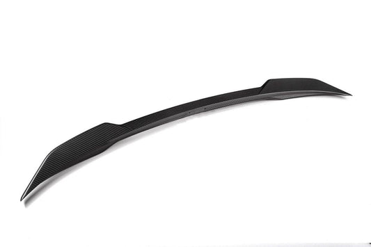 BMW I4 M50 / e Drive 40 G26 2020 2021 2022 2023 2024 & 4 Series Gran Coupe M440 430 G26 2020 2021 2022 2023 2024 with Aftermarket Parts - MP Style Rear Lip Spoiler Pre-preg Carbon Carbon Fiber from Aero Republic