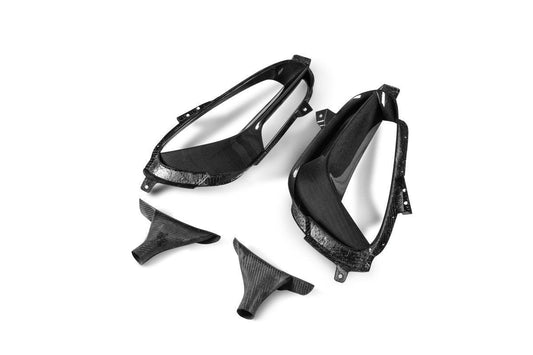 Ferrari SF90 Stradale & Spider 2021 2022 2023 2024 2025 with Aftermarket Parts - OEM 1:1 Style Side Air Intake Pre-preg Carbon Fiber from Aero Republic