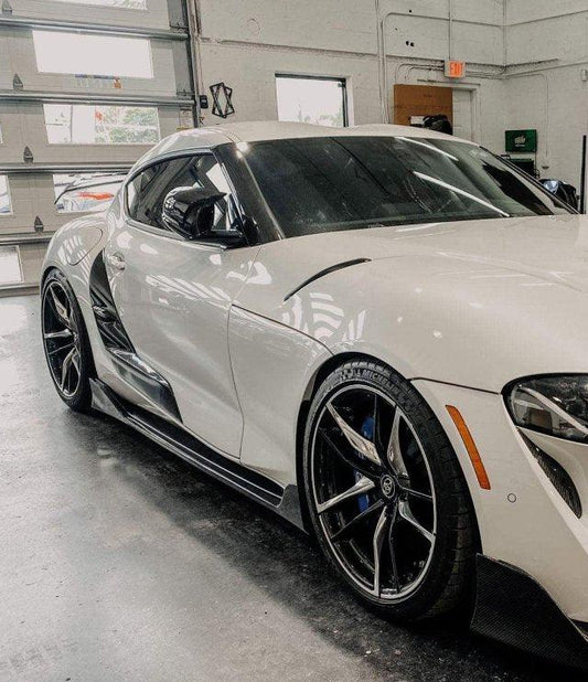 Aero Republic Carbon Fiber Side Skirts AG Style For Toyota Supra A90 GR - Performance SpeedShop