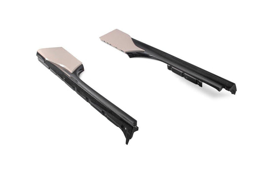 Ferrari SF90 Stradale & Spider 2021 2022 2023 2024 2025 with Aftermarket Parts - OEM 1:1 Style Side Skirts Pre-preg Carbon Fiber from Aero Republic