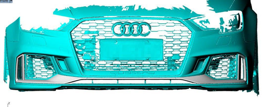 Aero Republic Pre-preg Carbon Fiber Front Bumper Trim Cover for Audi RS3 2018-2020 - Performance SpeedShop