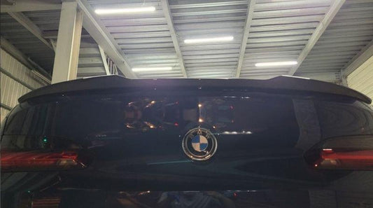 BMW X4M X4MC F98 (Fits Both Pre-LCI & LCI) & X4 M40i xDrive 30i G02 (Fits Both Pre-LCI & LCI) 2019 2020 2021 2022 2023 2024 with Aftermarket Parts - M Style Rear Lip Spoiler Pre-preg Carbon Carbon Fiber from Aero Republic