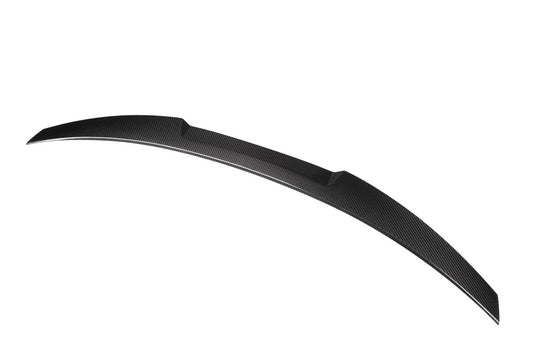 BMW 4 Series M440 430 G22 2020 2021 2022 2023 2024 & M4 G82 2021 2022 2023 2024 with Aftermarket Parts - M4 Style Rear Lip Spoiler Pre-preg Carbon Carbon Fiber from Aero Republic