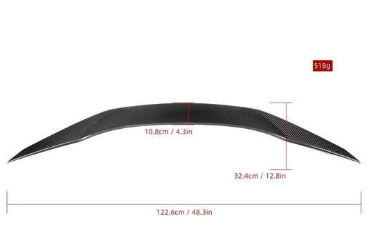 BMW Z4 M40 / sDrive30 G29 2019 2020 2021 2022 2023 2024 with Aftermarket Parts - TRD Style Rear Lip Spoiler Pre-preg Carbon Fiber from Aero Republic