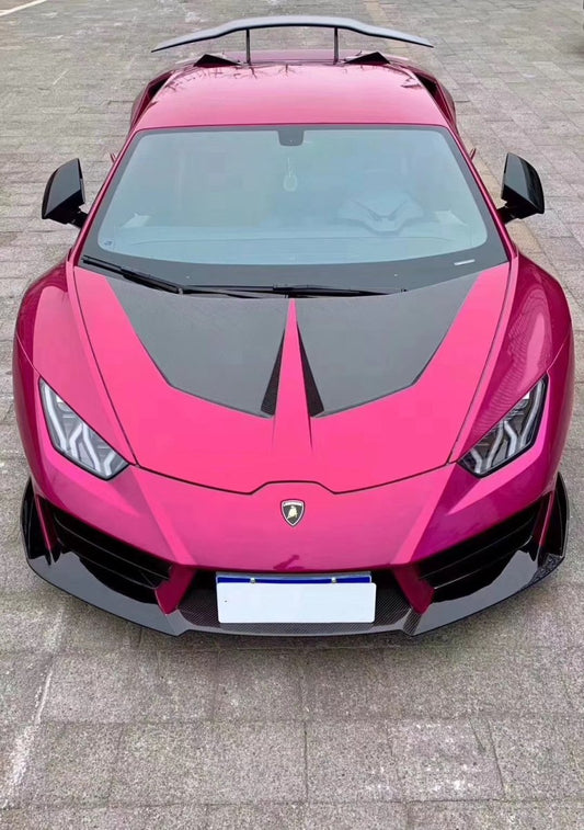 Lamborghini Huracan LP580 LP610 Evo RWD AWD Tecnica Performante 2015 2016 2017 2018 2019 2020 2021 2022 2023 2024 with Aftermarket Parts - Ten Style Hood Pre-preg Carbon Fiber / FRP from Aero Republic