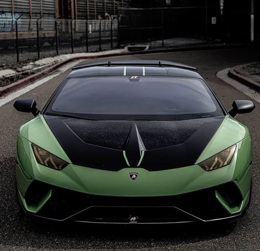 Lamborghini Huracan LP580 LP610 Evo RWD AWD Tecnica Performante 2015 2016 2017 2018 2019 2020 2021 2022 2023 2024 with Aftermarket Parts - Ten Style Hood Pre-preg Carbon Fiber / FRP from Aero Republic