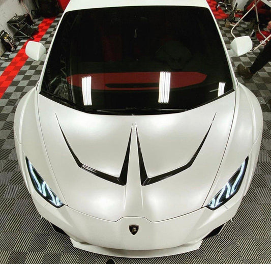 Lamborghini Huracan LP580 LP610 Evo RWD AWD Tecnica Performante 2015 2016 2017 2018 2019 2020 2021 2022 2023 2024 with Aftermarket Parts - Ten Style Hood Pre-preg Carbon Fiber / FRP from Aero Republic