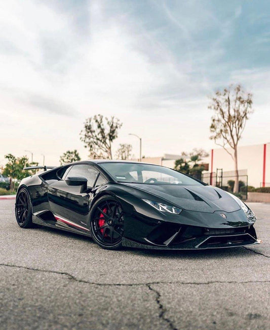 Lamborghini Huracan LP580 LP610 Evo RWD AWD Tecnica Performante 2015 2016 2017 2018 2019 2020 2021 2022 2023 2024 with Aftermarket Parts - Ten Style Hood Pre-preg Carbon Fiber / FRP from Aero Republic