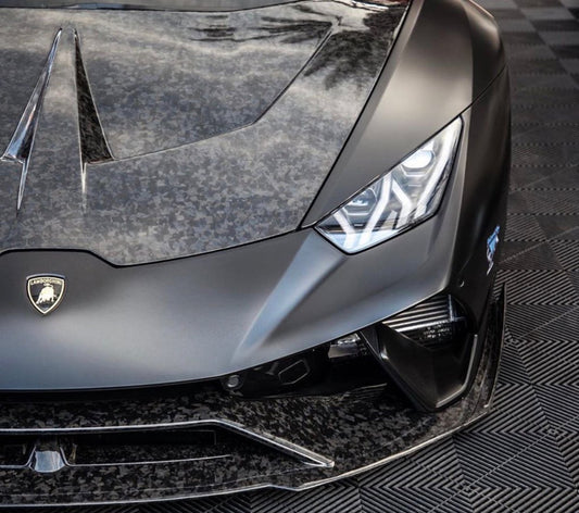 Lamborghini Huracan LP580 LP610 Evo RWD AWD Tecnica Performante 2015 2016 2017 2018 2019 2020 2021 2022 2023 2024 with Aftermarket Parts - Ten Style Hood Pre-preg Carbon Fiber / FRP from Aero Republic