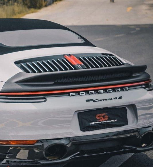 Armorextend AE Design Carbon Fiber Ducktail Spoiler for Porsche 992 Convertible Carrera & 4 & S & 4S - Performance SpeedShop