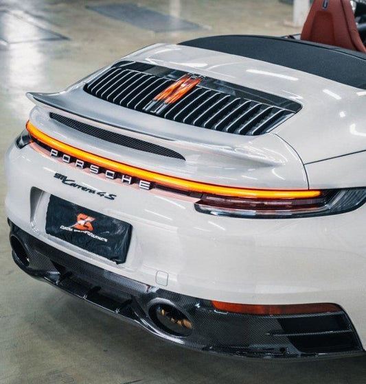 Armorextend AE Design Carbon Fiber Ducktail Spoiler for Porsche 992 Convertible Carrera & 4 & S & 4S - Performance SpeedShop