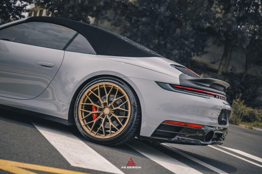 Armorextend AE Design Carbon Fiber Ducktail Spoiler for Porsche 992 Convertible Carrera & 4 & S & 4S - Performance SpeedShop