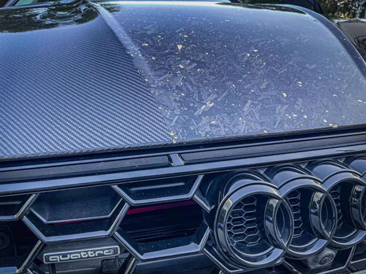 Audi RS5 S5 A5 B9 B9.5 2017 2018 2019 2020 2021 2022 2023 2024 with Aftermarket Parts - AE Style Hood Bonnet Carbon Fiber from ArmorExtend