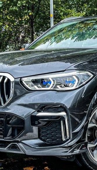 BMW X5 G05 M50i & X/S Drive 40i (With M-Package) Pre-LCI 2019 2020 2021 with Aftermarket Parts - AE Style Front Canards Carbon Fiber from ArmorExtend