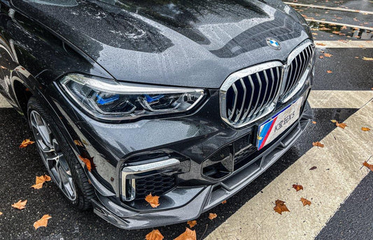 BMW X5 G05 M50i & X/S Drive 40i (With M-Package) Pre-LCI 2019 2020 2021 with Aftermarket Parts - AE Style Front Canards Carbon Fiber from ArmorExtend