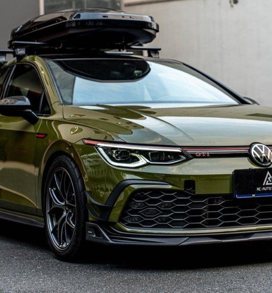 Volkswagen GTI & R-line MK8 2022 2023 2024 with Aftermarket Parts - AE Front Canards Carbon Fiber from ArmorExtend