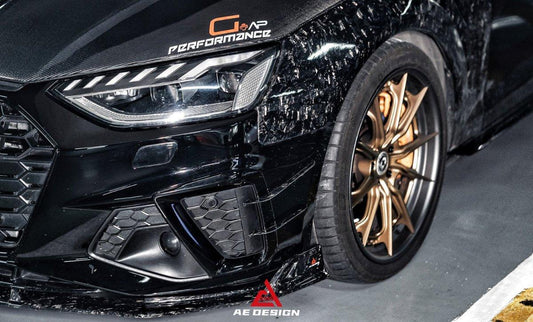 Audi S4 / A4 B9.5 2020 2021 2022 2023 2024 with Aftermarket Parts - AE Style Front Fenders Carbon Fiber?from ArmorExtend