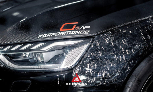 Audi S4 / A4 B9.5 2020 2021 2022 2023 2024 with Aftermarket Parts - AE Style Front Fenders Carbon Fiber from ArmorExtend