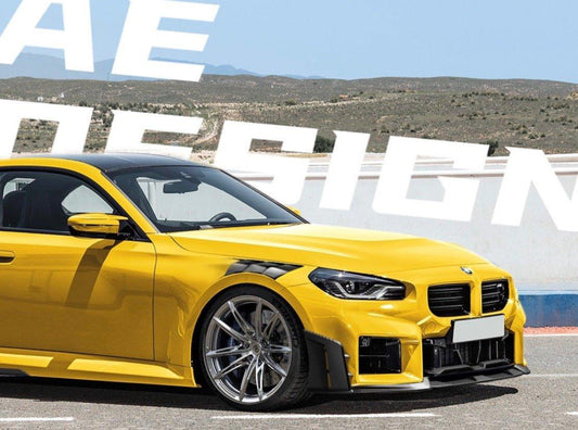 BMW M2 & M2C G87 2023 2024 with Aftermarket Parts - AE Style Front Fenders Carbon Fiber from ArmorExtend