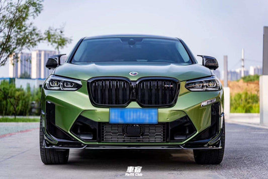 BMW X3M X3MC F97 LCI 2022 2023 2024 & X4M X4MC F98 LCI 2022 2023 2024 with Aftermarket Parts - AE Front Lip Carbon Fiber from ArmorExtend