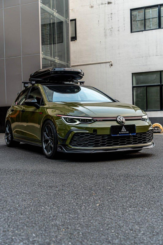Volkswagen GTI & R-line MK8 2022 2023 2024 with Aftermarket Parts - AE Style Front Lip Carbon Fiber from ArmorExtend