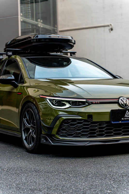 Volkswagen GTI & R-line MK8 2022 2023 2024 with Aftermarket Parts - AE Style Front Lip Carbon Fiber from ArmorExtend