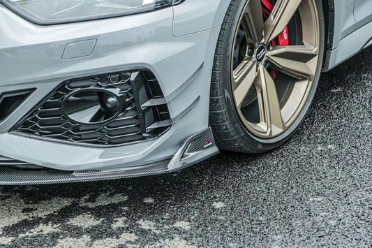 Audi RS5 B9.5 2020 2021 2022 2023 2024 with Aftermarket Parts - AE Style Front Lip Carbon Fiber from ArmorExtend