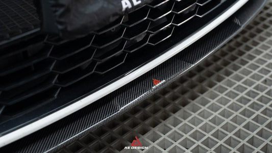 BMW 3 Series 330i (With M-Package Bumper,Does not fit base model) M340i LCI G20 G21 2023 2024 with Aftermarket Parts - AE Style Front Lip Carbon Fiber from ArmorExtend