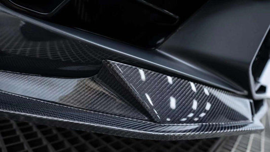 BMW M5 / M5C F90 Pre-LCI 2018 2019 2020 & M5 / M5C F90 LCI 2021 2022 2023 2024 With Aftermarket Parts - AE Lower Lip & Middle Lip Carbon Fiber from ArmorExtend