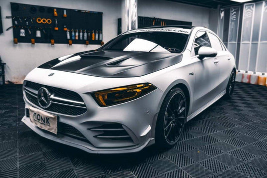 Mercedes Benz CLA-Class CLA45/CLA35/CLA250 C118 2022 2023 2024 A-Class A45/A35/A250/A220 W177 2019 2020 2021 2022 2023 2024 with Aftermarket Parts - AE Hood Bonnet Carbon Fiber from ArmorExtend