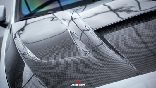 Mercedes Benz CLA-Class CLA45/CLA35/CLA250 C118 2022 2023 2024 A-Class A45/A35/A250/A220 W177 2019 2020 2021 2022 2023 2024 with Aftermarket Parts - AE Hood Bonnet Carbon Fiber from ArmorExtend