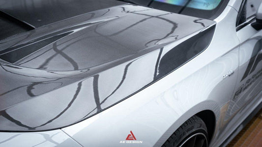 Mercedes Benz CLA-Class CLA45/CLA35/CLA250 C118 2022 2023 2024 A-Class A45/A35/A250/A220 W177 2019 2020 2021 2022 2023 2024 with Aftermarket Parts - AE Hood Bonnet Carbon Fiber from ArmorExtend