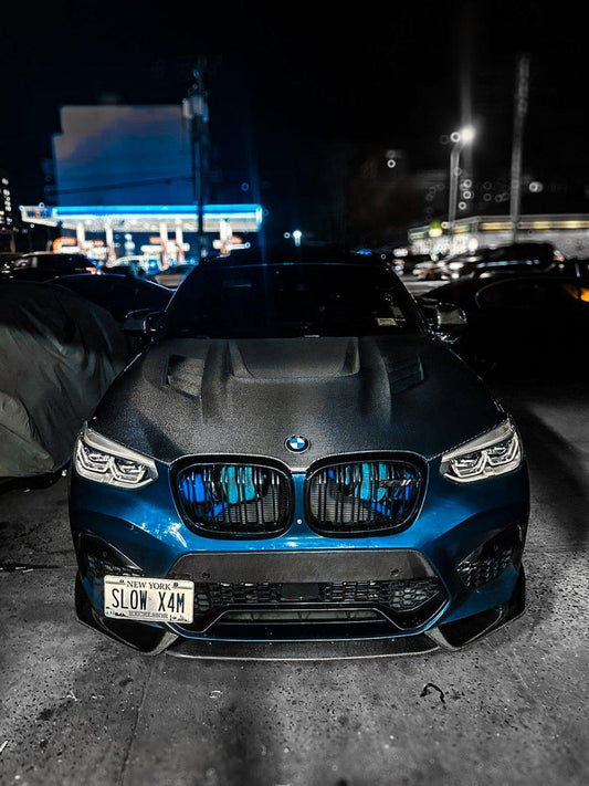 BMW X3 G01 & X3M X3MC F97 (Fits Both Pre-LCI & LCI) 2019 2020 2021 2022 2023 2024 & X4 G02 & X4M X4MC F98 (Fits Both Pre-LCI & LCI) 2019 2020 2021 2022 2023 2024 with Aftermarket Parts - AE Style Hood Bonnet Double-sided Carbon Fiber from ArmorExtend