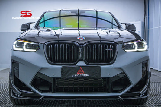 BMW X3 G01 & X3M X3MC F97 (Fits Both Pre-LCI & LCI) 2019 2020 2021 2022 2023 2024 & X4 G02 & X4M X4MC F98 (Fits Both Pre-LCI & LCI) 2019 2020 2021 2022 2023 2024 with Aftermarket Parts - AE Style Hood Bonnet Double-sided Carbon Fiber from ArmorExtend