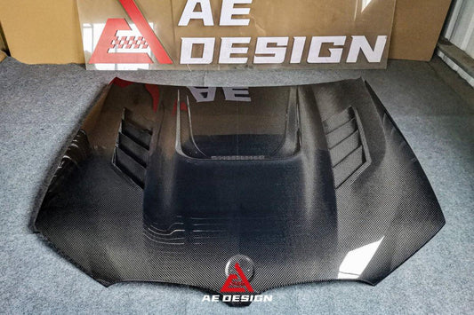 BMW X3 G01 & X3M X3MC F97 (Fits Both Pre-LCI & LCI) 2019 2020 2021 2022 2023 2024 & X4 G02 & X4M X4MC F98 (Fits Both Pre-LCI & LCI) 2019 2020 2021 2022 2023 2024 with Aftermarket Parts - AE Style Hood Bonnet Double-sided Carbon Fiber from ArmorExtend