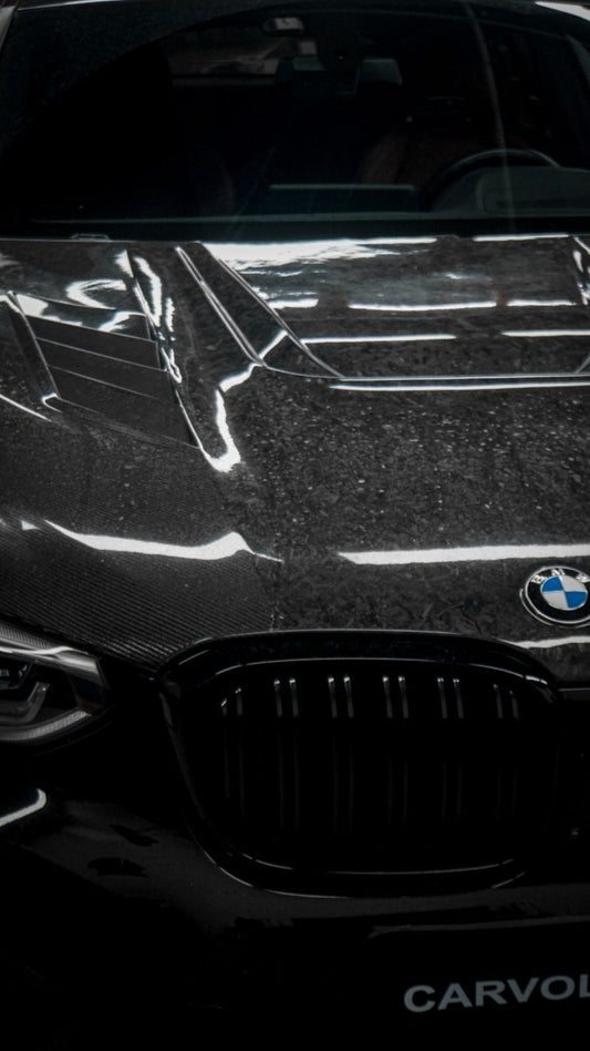 BMW X3 G01 & X3M X3MC F97 (Fits Both Pre-LCI & LCI) 2019 2020 2021 2022 2023 2024 & X4 G02 & X4M X4MC F98 (Fits Both Pre-LCI & LCI) 2019 2020 2021 2022 2023 2024 with Aftermarket Parts - AE Style Hood Bonnet Double-sided Carbon Fiber from ArmorExtend