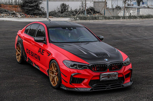 BMW M5/M5C F90 Pre-LCI 2018 2019 2020 with Aftermarket Parts - AE Intake Vent Cover Carbon Fiber from ArmorExtend
