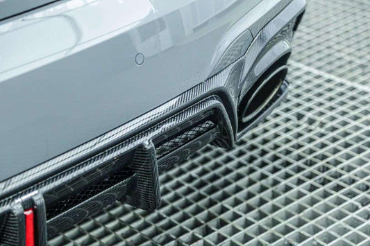 Your Audi RS5 B9.5 2020 2021 2022 2023 2024 with Aftermarket Parts - AE Style Rear Diffuser Carbon Fiber from ArmorExtend