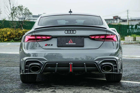 Your Audi RS5 B9.5 2020 2021 2022 2023 2024 with Aftermarket Parts - AE Style Rear Diffuser Carbon Fiber from ArmorExtend