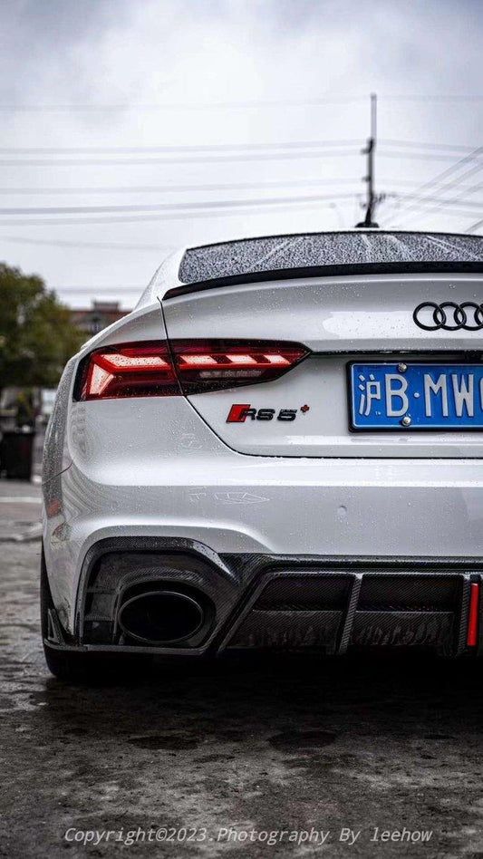 Your Audi RS5 B9.5 2020 2021 2022 2023 2024 with Aftermarket Parts - AE Style Rear Diffuser Carbon Fiber from ArmorExtend
