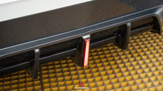 BMW 3 Series 330i (With M-Package Bumper, does not fit base model) M340i LCI G20 G21 2023 2024 with Aftermarket Parts - AE V1 Style Rear Diffuser & Canards Carbon Fiber from ArmorExtend