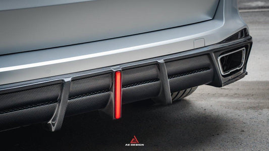 BMW X5 G05 M50i X/S Drive 40i (with M-Package) (Fits Both Pre-LCI & LCI) 2019 2020 2021 2022 2023 2024 with Aftermarket Parts - AE Style Rear Diffuser Carbon Fiber from ArmorExtend