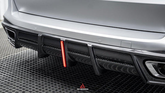 BMW X5 G05 M50i X/S Drive 40i (with M-Package) (Fits Both Pre-LCI & LCI) 2019 2020 2021 2022 2023 2024 with Aftermarket Parts - AE Style Rear Diffuser Carbon Fiber from ArmorExtendfrom ArmorExtend