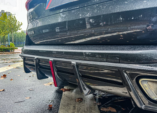 BMW X5 G05 M50i X/S Drive 40i (with M-Package) (Fits Both Pre-LCI & LCI) 2019 2020 2021 2022 2023 2024 with Aftermarket Parts - AE Style Rear Diffuser Carbon Fiber from ArmorExtend