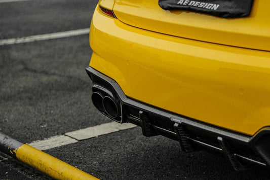 BMW 3 Series 330i M340i G20 Pre-LCI 2019 2020 2021 2022 with Aftermarket Parts - AE Style Rear Diffuser Carbon Fiber from ArmorExtend