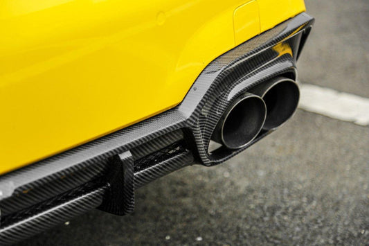 BMW 3 Series 330i M340i G20 Pre-LCI 2019 2020 2021 2022 with Aftermarket Parts - AE Style Rear Diffuser Carbon Fiber from ArmorExtend